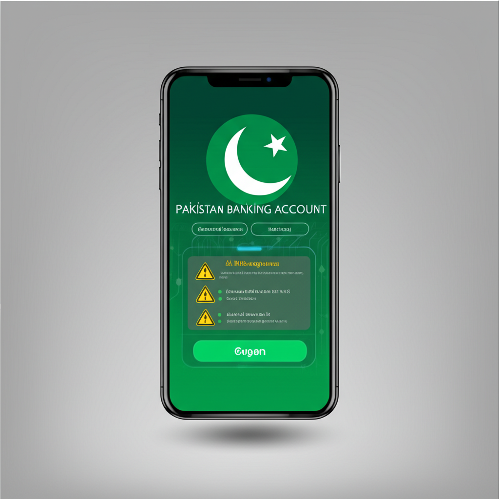 Banking fraud warning on smartphone